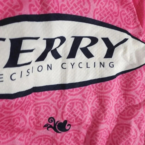 Terry Precision Cycling Jersey Women's S Sleeveless Full Zip Race Raglan Pink - Picture 4 of 4